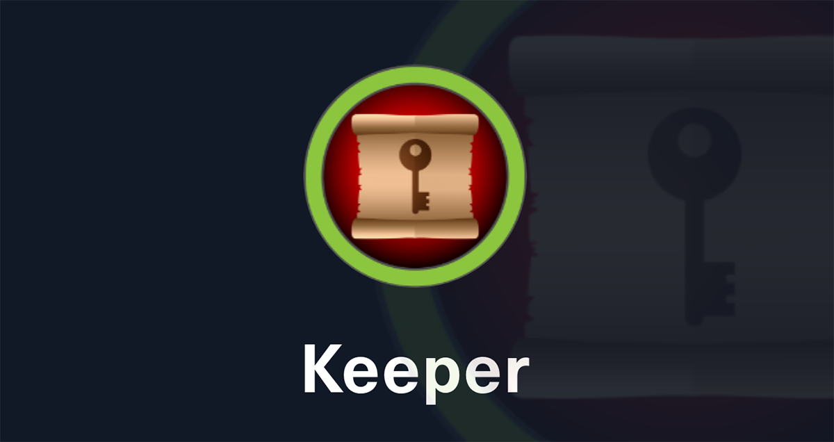 Hack The Box | Keeper Writeup